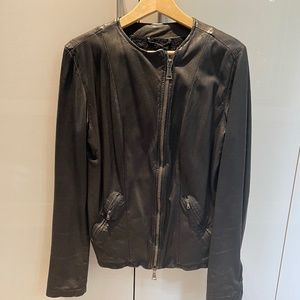 Black Giorgio Brato leather jacket - pristine condition